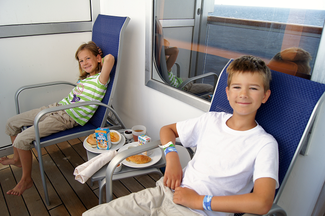 Room service on the balcony