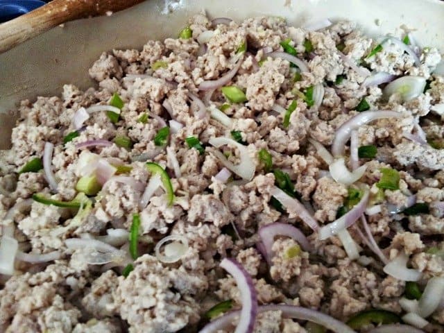 #ad Chicken larb recipe with veggies