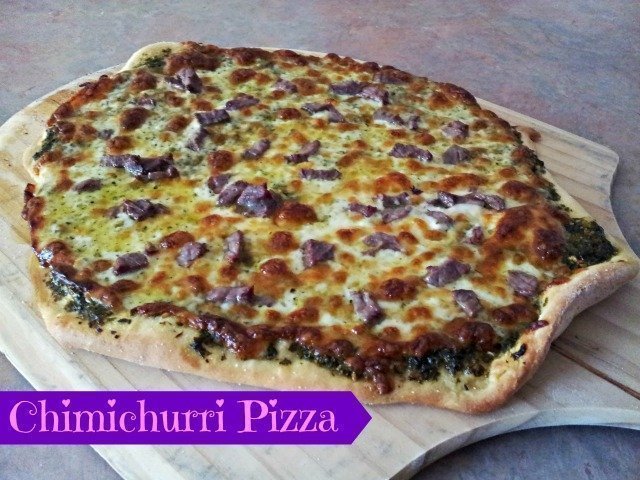 Chimichurri pizza recipe