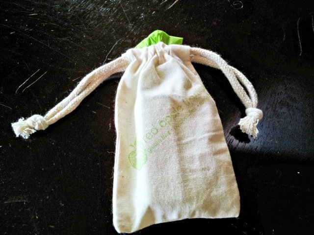 Red apple lipstick bag