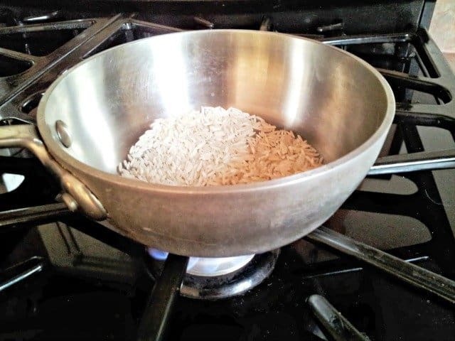 #ad Toasting rice for chicken larb