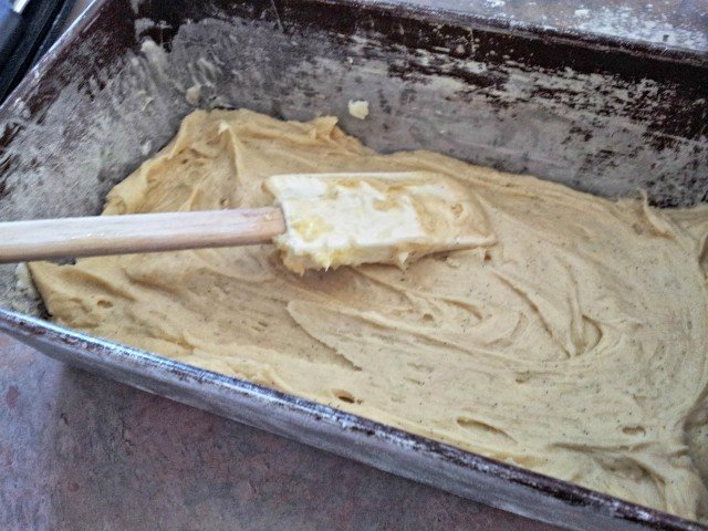 spread batter to edges of your pan