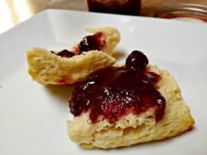 Food processor biscuits with jam