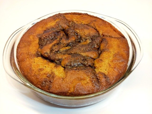 Perfectly baked mocha coffee cake