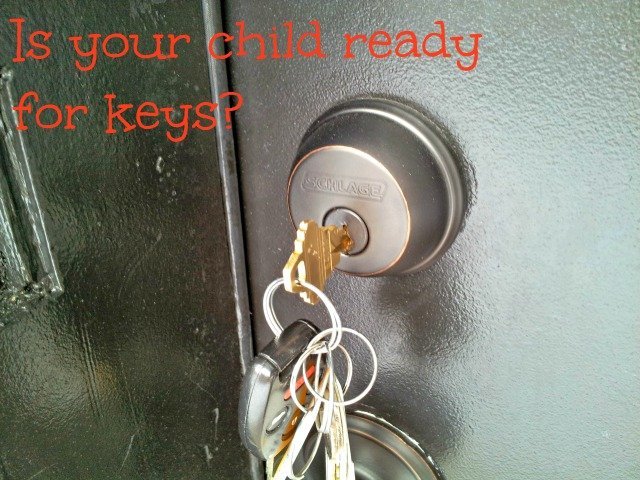 House keys in a lock