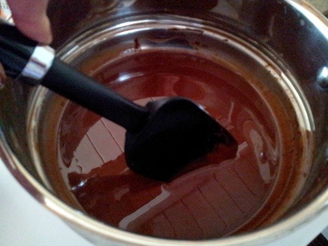 Perfectly melted and glossy chocolate