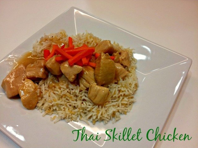 Thai Skillet Chicken recipe on a plate