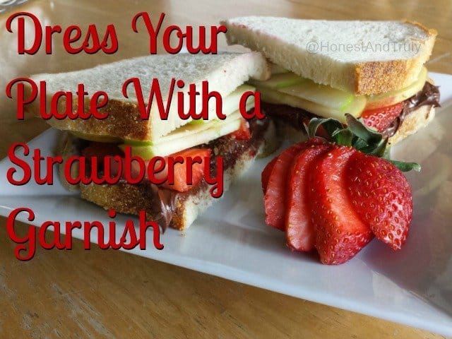 How to make a strawberry garnish