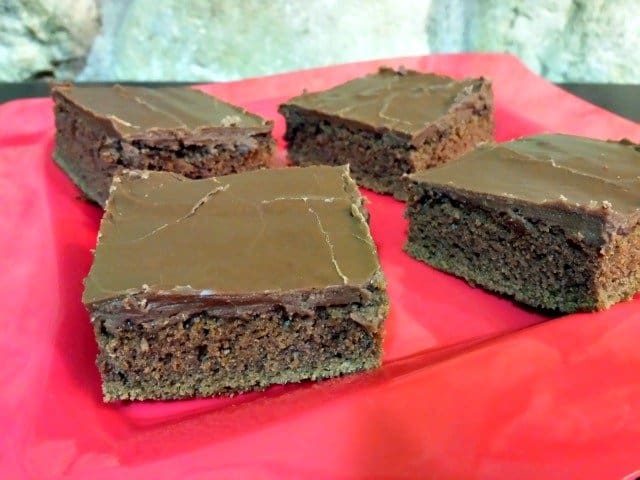 Mexican sheetcake brownie recipe ready to eat