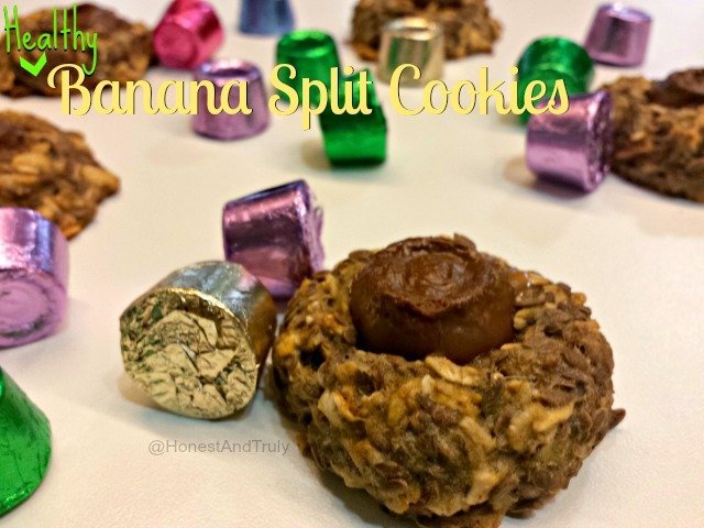 Healthy Banana Split cookie recipe - gluten free!