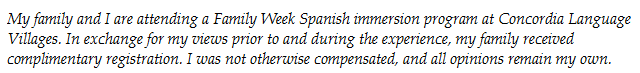Concordia Language Villages Disclosure