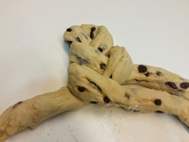 Making a beautiful thick braid of challah dough