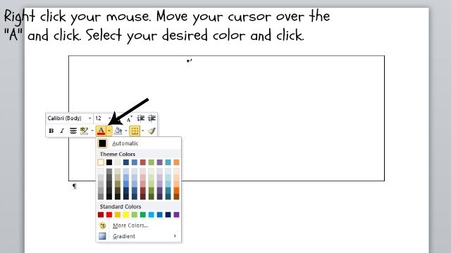 How to change your font color in Microsoft Word