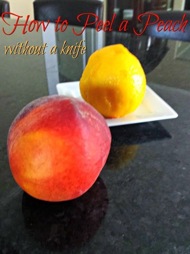 How to peel the perfect peach without a knife
