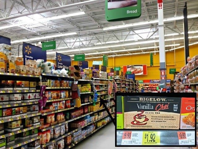 Finding Bigelow Tea at Walmart