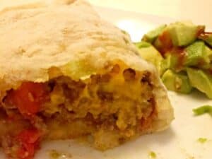 Enjoying Mexican Taco Pockets recipe