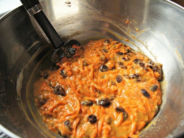 Carrot cake batter