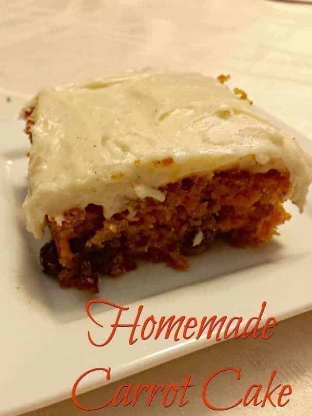 Homemade carrot cake recipe for birthdays