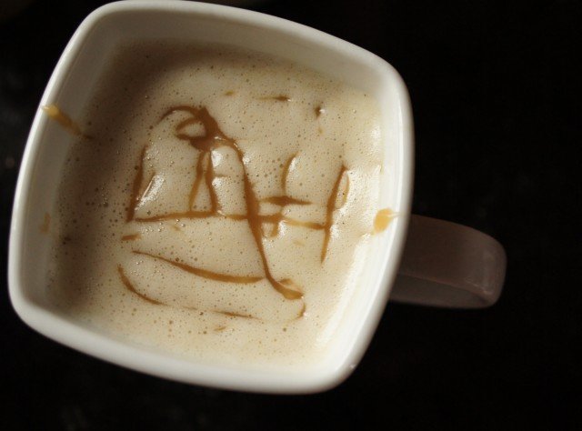 Perfect caramel macchiato