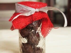 Gift of brownie batter truffles