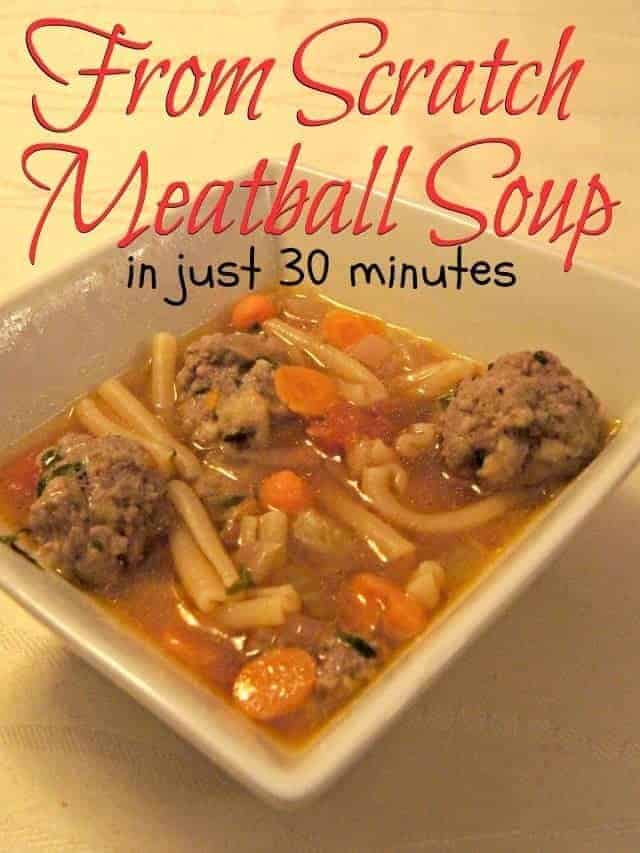 Meatball soup from scratch