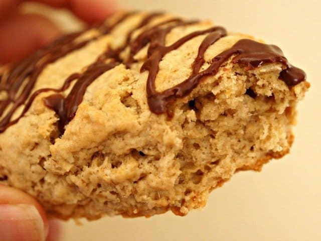 Bite of mocha scone
