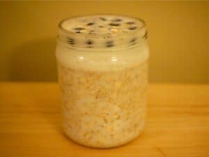 Overnight oatmeal prep