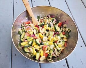 Ready to serve hearts of palm salad