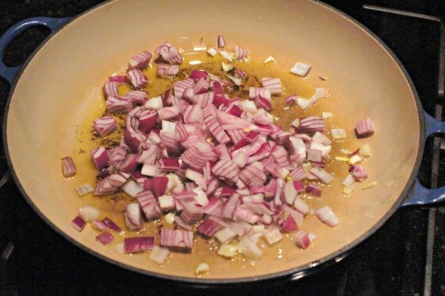 Sauteing onions