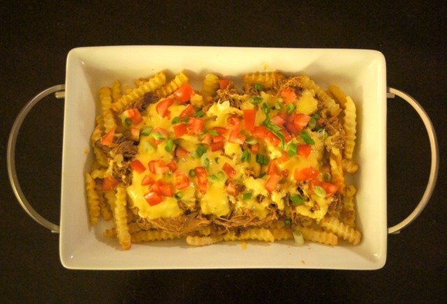 pulled pork french fry nachos