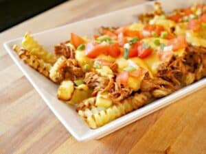 Pulled Pork Nachos + Homemade Mayo