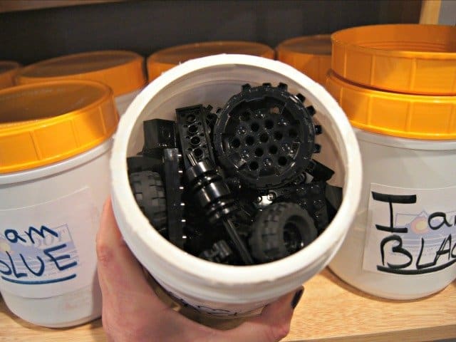 Easy to find the legos you need when they're sorted by colors