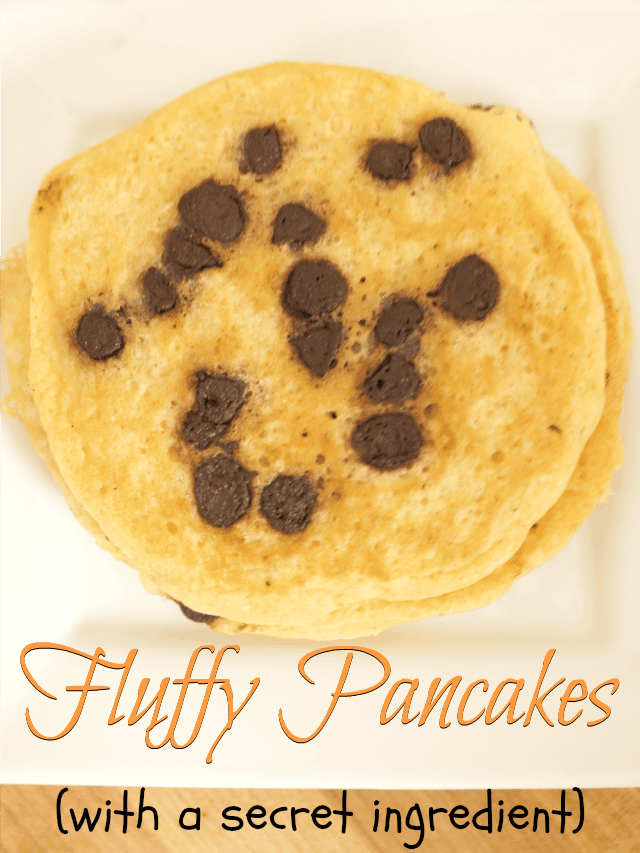 Fluffy pancake recipe - the result of a beautiful mess and baking with kids