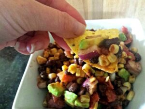 Black bean and corn salsa