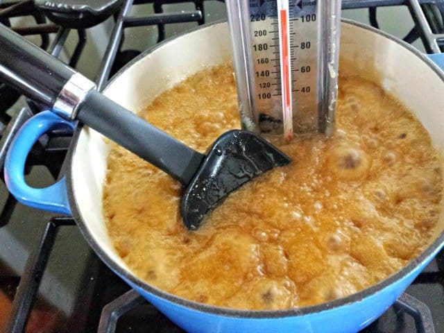 Caramel is almost done