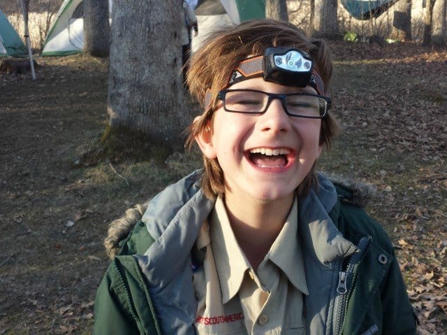 Camping with an Energizer Headlamp