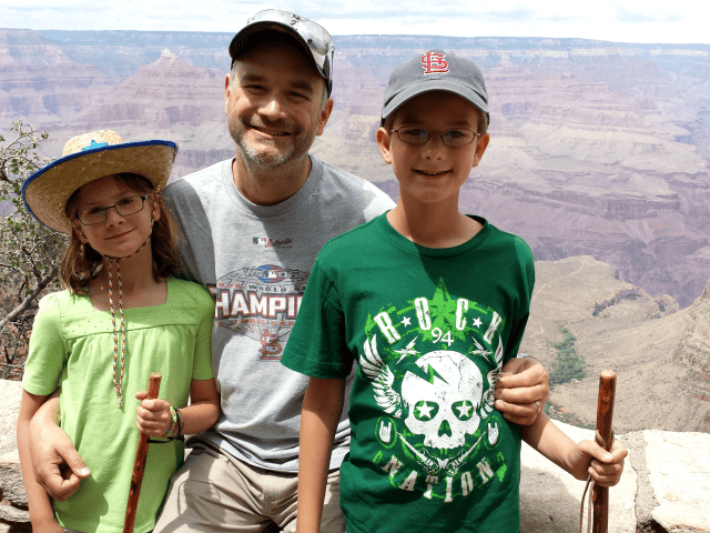 Enjoying the grand canyon