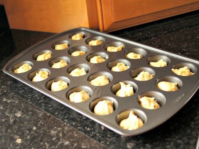 Green tea cupcakes ready to bake
