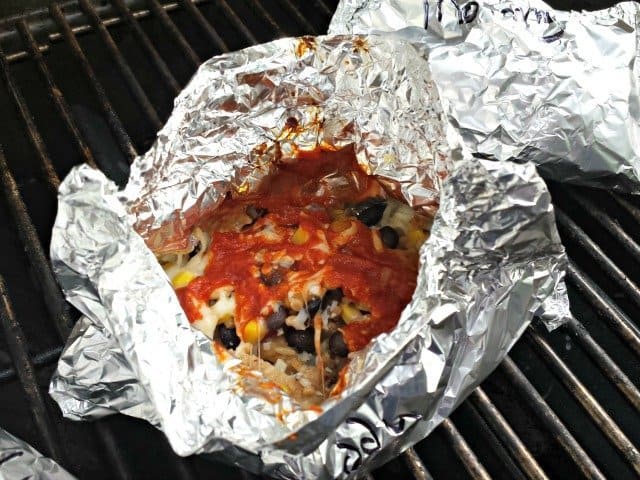 Check on your grilled chicken pocket