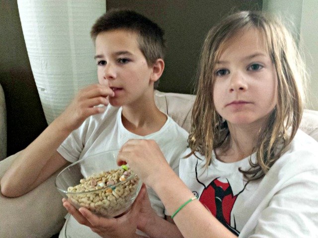 Lucky Charms or other cereal as a movie snack instead of popcorn