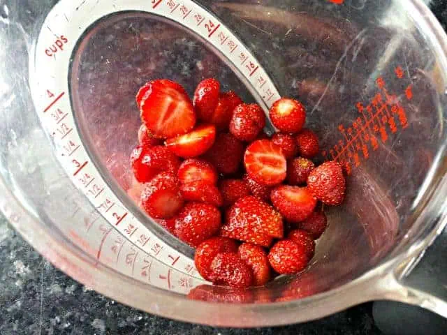 One cup strawberries