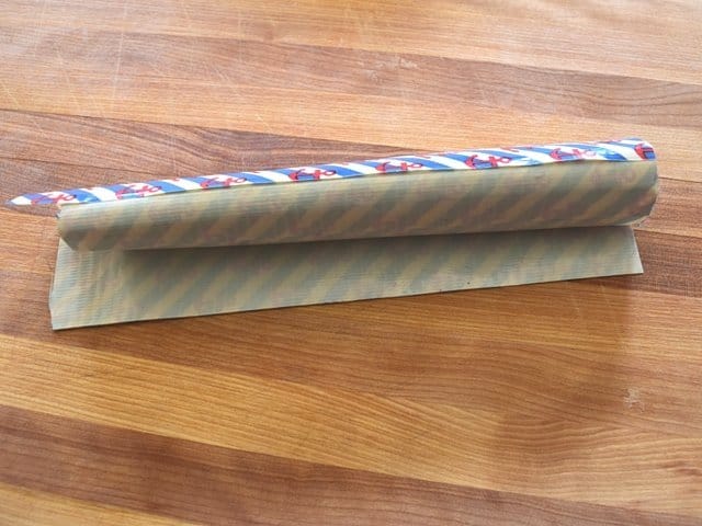 Add the second piece of duct tape to your sticky tube