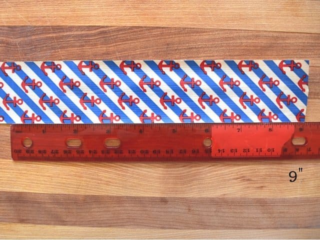 Cut 9 inch sections for outer layer