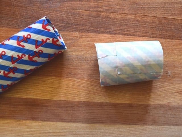 Remove inside out top from the bottom pouch