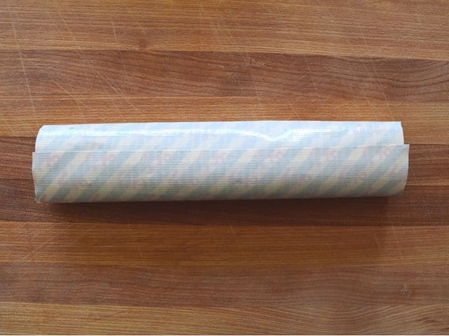 Roll sections into a tube