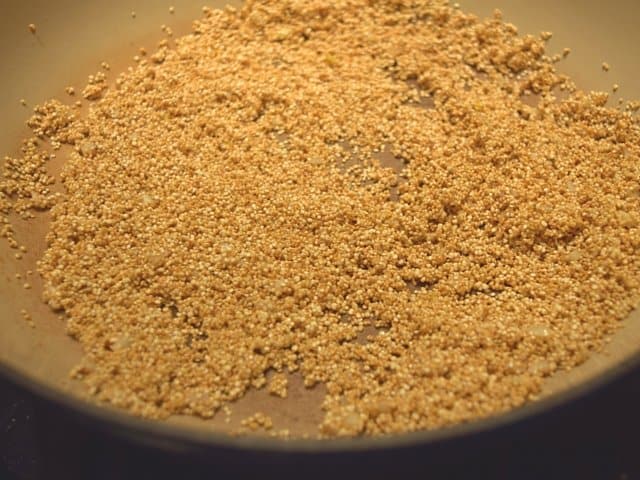 Toast quinoa to add a nuttier flavor