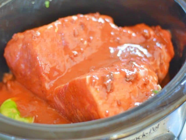 Add tomato mixture to beef and cook on low for 8 hours