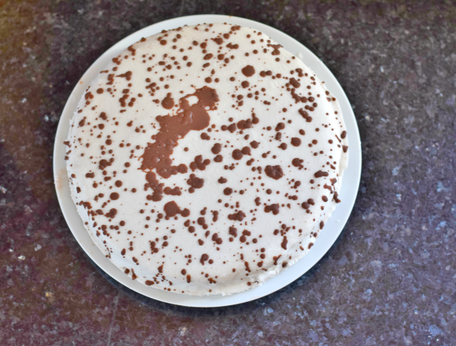 Decorated frozen dream cake
