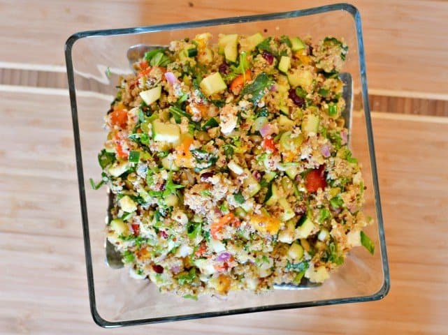 Harvest quinoa salad ready to eat