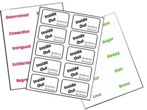 Inside Out Emotions game printable